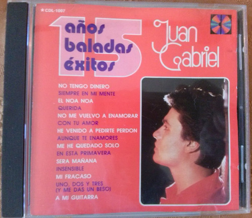 Cds De Juan Gabriel 15 Años De Ranchero, Baladas Y Boleros (Usado)