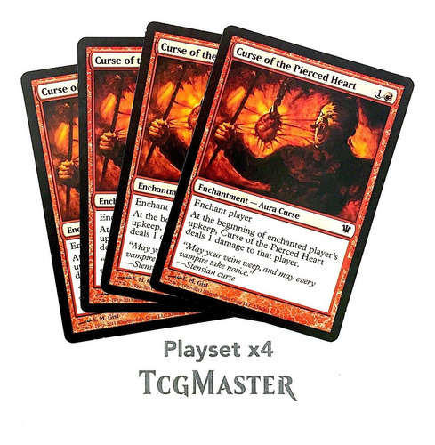 Mtg Magic The Gathering Curse Of Pierced Heart X4 Tcgmaster