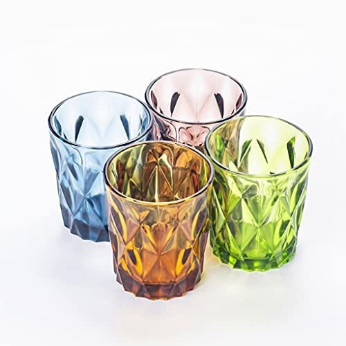 Vasos De Whisky - Timefoto Colored Glass Drinkware 10 Oz Dri