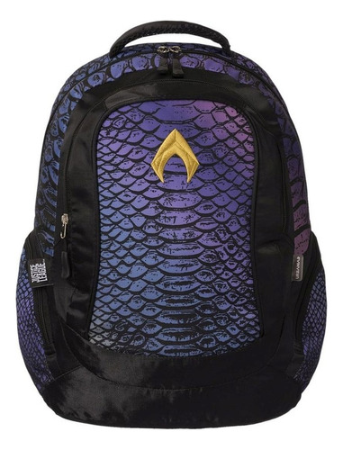 Mochila Primaria Aquaman Aq80622mb Color Negro