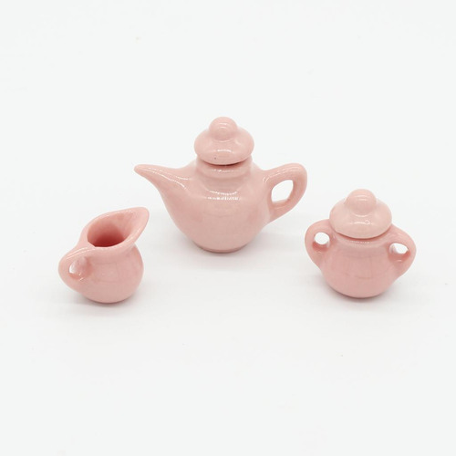 Juego De Té De En Miniatura Para Casa De Muñecas De 2x9