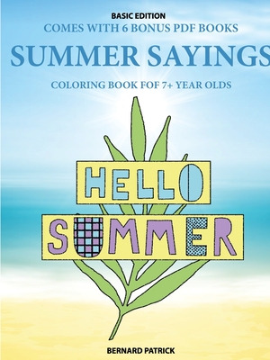 Libro Coloring Book For 7+ Year Olds (summer Sayings) - P...