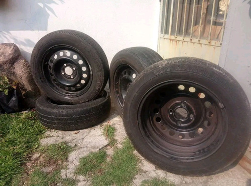 4 Llantas De Chapa ,r14,  Renault Kangoo, Con Neumáticos!!