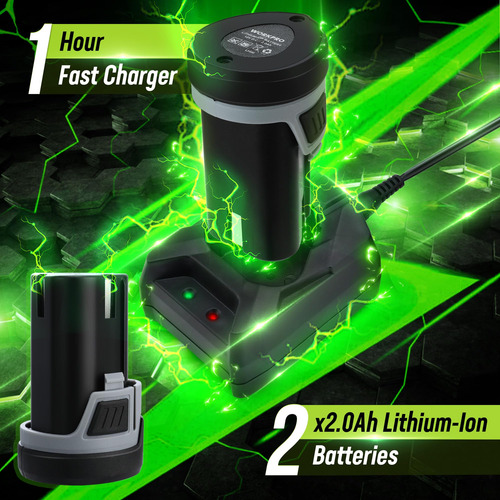 Llave De Trinquete Eléctrica Inalámbrica Workpro 12 V 40 Ft-