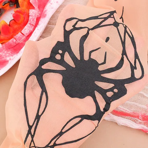 Medias Góticas Con Forma De Telaraña, Estilo Retro, Con Form