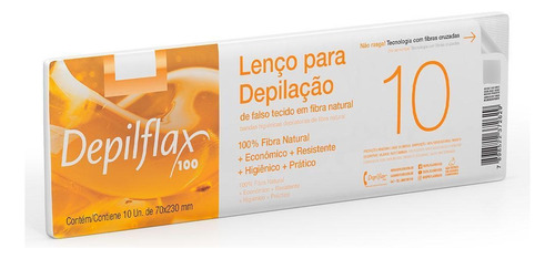 Lenço Depilatório C/10 Unidades Depilflax