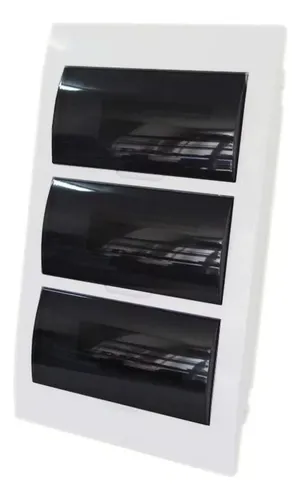 comprar Tablero Plástico 36 Circuitos Puerta Transparente