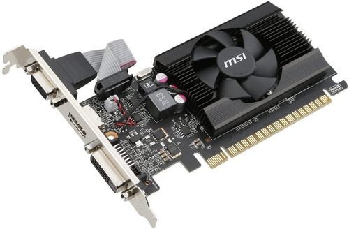 Imagen 2 de 4 de Tarjeta De Video Msi Geforce Gt710 2gb Ddr3 Low Profile