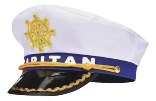 Sombrero Gorro Capitan Cotillon Disfraz Marinero Barco X1