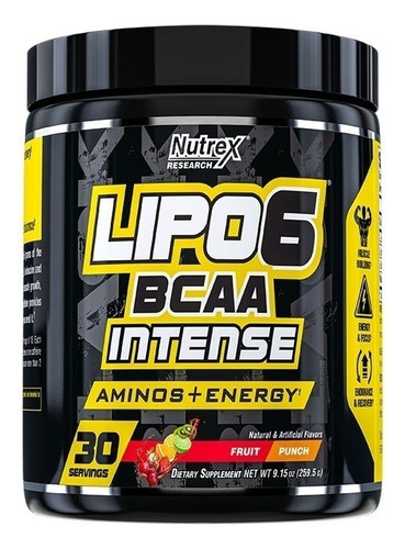 Nutrex Lipo-6 Bcaa Intense 259g, Nutrex