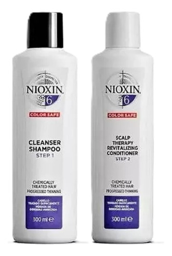 Shampoo + Acondicionador Nioxin Nª6 De Tratamiento Capilar