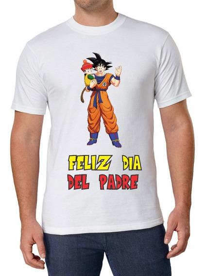  Playera Dia Del Padre Regalo Moda Dragon Ball Z Goku Papá