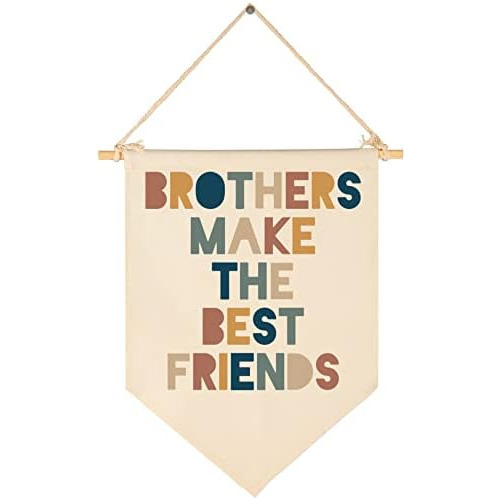 S Make The Best Friends Canvas Hanging Pennant Flag Ban...