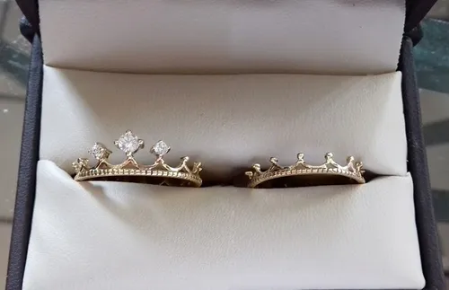 Anillos rey y reina oro sales