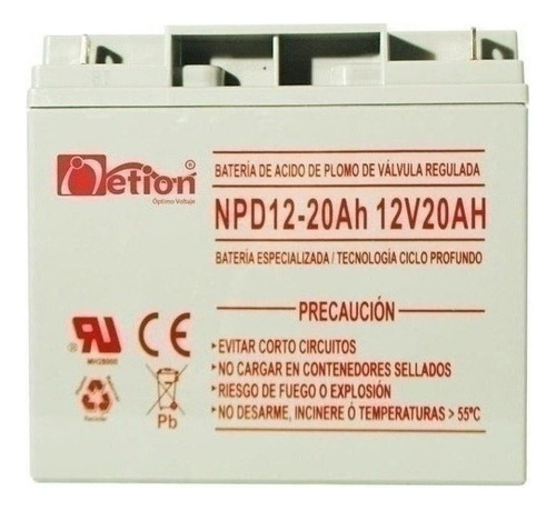 Bateria Vrla Netion Ciclo Profundo 12v 20ah Recargable