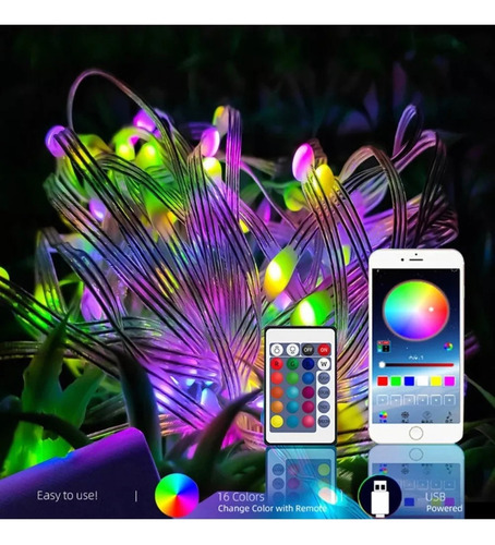 Tira Led Rgb Sumergible 10mts Varios Colores Y Efectos