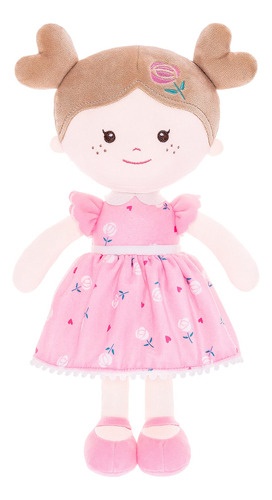 Muñeca Suave Para Niñas Buddy Doll Vestida Con Amor En Vesti