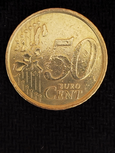 Moeda Espanha 50 Cêntimos Euro 2001 Miguel De Cervantes (Usado)