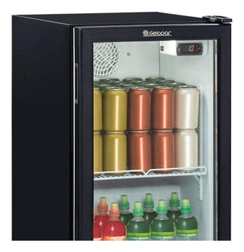 Refrigerador/expositor Vertical Gptu-120pr Preto Frost Free 110v