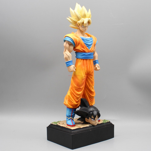 Figura Goku 34cm 2 Cabezas Opening Dragon Ball Z Importado