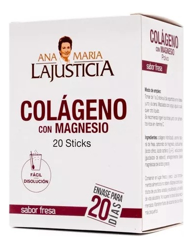 Colágeno Con Magnesio+vit.c Ana María La Justicia® X20sticks