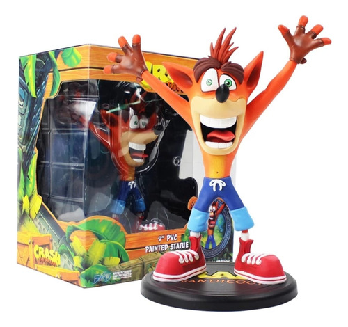 Crash Bandicoot Figura De Accion 23 Cm En Caja