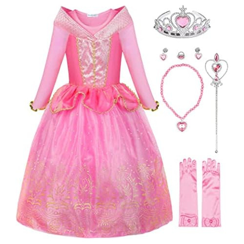 Disfraz De Princesa Niñas Vestido De Princesa Rosa De ...