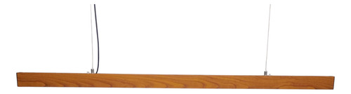 Colgante Lineal Led Símil Madera. 114cm Símil Madera. Luz Neutra