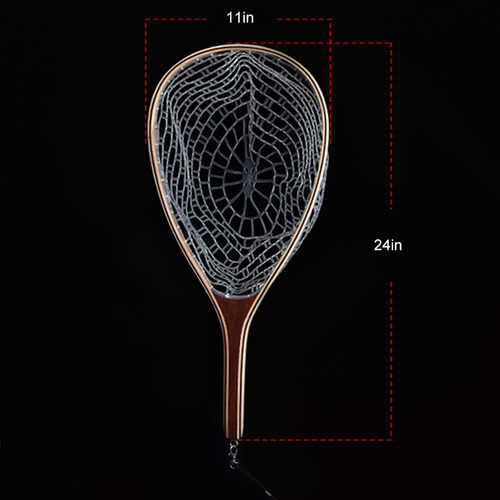 White Trout Bass Nylon Mesh Fly Fishing Landing Net Catch