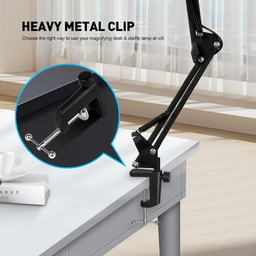 10x Vista De Lupa Con Luz Y Soporte, Kirkas 2-in-1 Cualquier