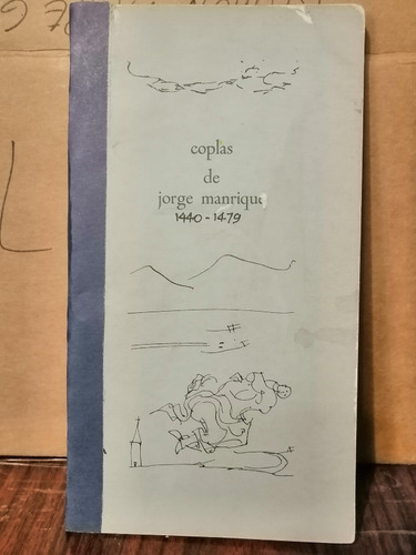 Coplas De Jorge Manrique Librería Pendragon Ed. Barcelona