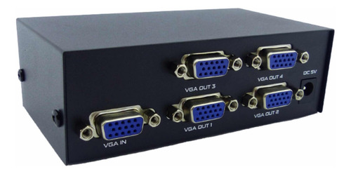 Spliter Vga 1 Entrada P/ 4 Salidas 200mhz C/ Transformador