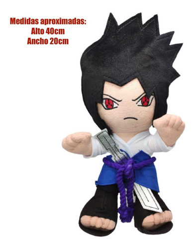 Imagen 4 de 4 de Juguete Naruto Peluche Sasuke Mangekyou Konoha Clan Renegado