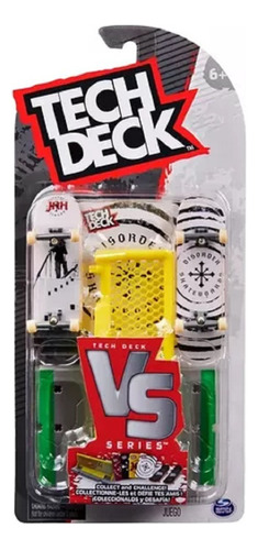 Set Patinetas De Dedo X2 Tech Deck + Obstaculos Ruedas Crema Skate Disorder