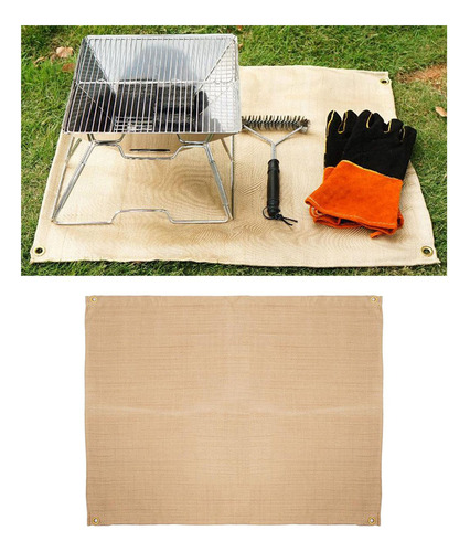 Fuego Retardante Bbq Mat Manta Piso Alfombra Ignífuga