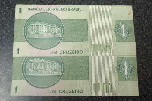 Billetes De Un Cruzeiro Con Número Correlativo