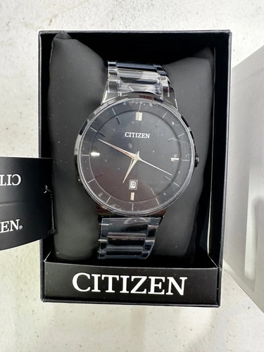 Relógio Citizen Bi5017-50e Analógico Para Homens Preto Preto Preto