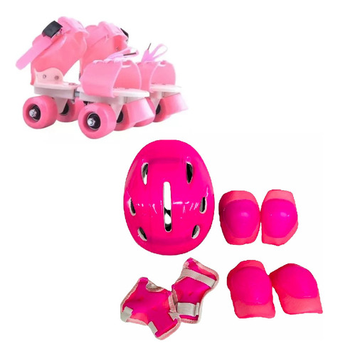 Patines Extensibles Infantil Ajustables + Proteccion Casco