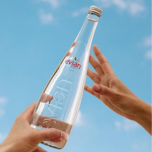 Água Mineral S/ Gás Francesa Evian Vidro 750ml