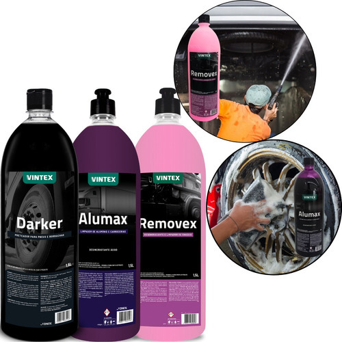 Darker Alumax Limpa Alumínio + Removex Para Chassi 1,5l