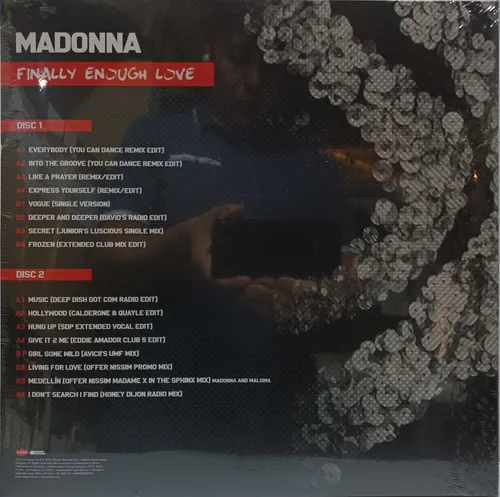 Vinilo Madonna/ Finally Enough Love (red Translucent) 2lp