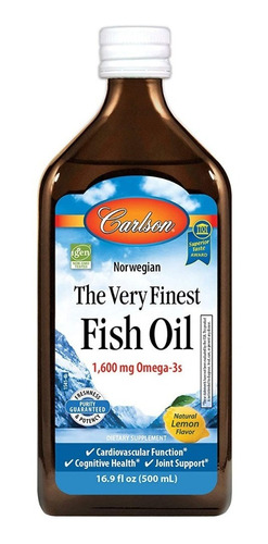 Carlson Aceite De Pescado 1600mg - Unidad a $422990