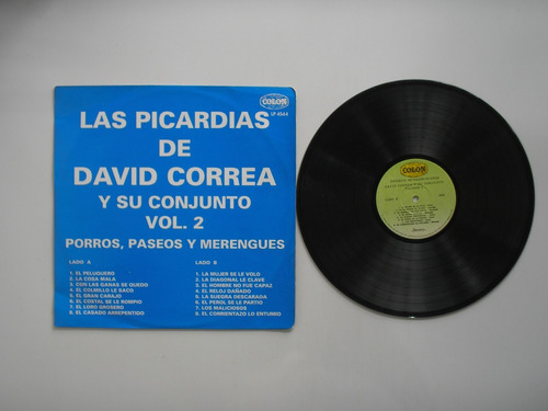 Lp Vinilo David Correa Las Picardias Porros Paseos Meren1995