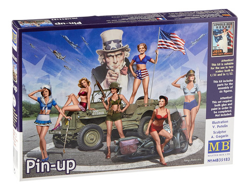 1/35  Mujeres Pin-up Posando Estilo Pin-up Legendario -...