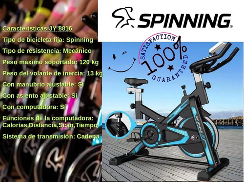 Imagen 2 de 8 de Fabulosa Bicicleta Jy 8816 De Spinning