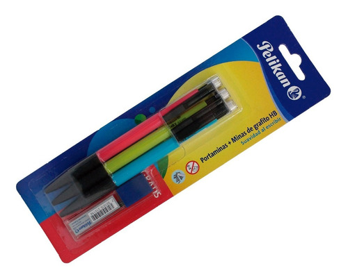 Lapiceros Portaminas + Minas De Grafito Hb Pelikan 3 Pz