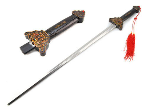 Trick Prop Toy, Espada De Acero Inoxidable, Espada Opaca Par