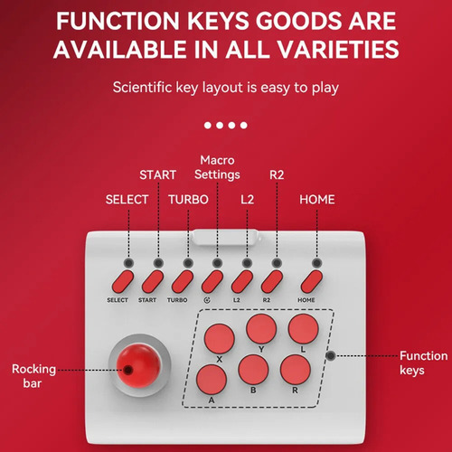 Joystick Portátil Para Juegos, 3 Modos De Conexión, Número D