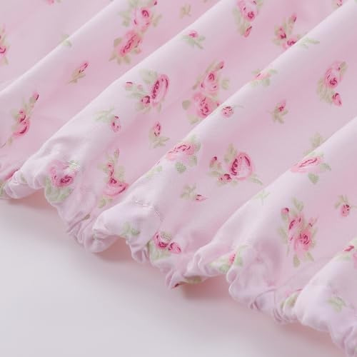 Sábanas Microfibra Estampado Rosas, 3 Piezas, Bolsillos Prof