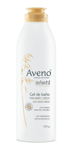 Aveno Infantil Gel De Baño X 250g Piel Sensible Avena Natura